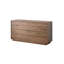 Commode d'appoint en bois massif noyer noir