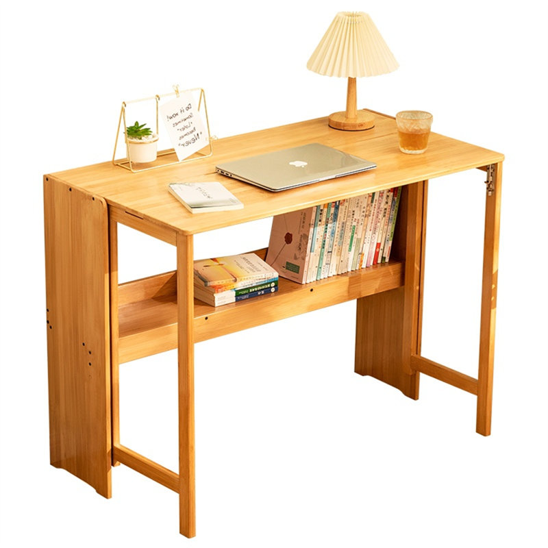 Bureau en bambou pliable pour bureau pour petits espaces