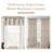 Toile Linen Lined Valance Double Layer Thermal Room Darkening Blackout Window Valance Curtain for Kitchen Bathroom Farmhouse French Country Vintage Printed Pattern Single-274288579-297130268