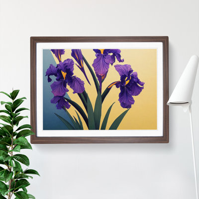 Dazzling Iris Flowers - Framed Print