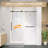 56" - 60" W X 75'' H Single Sliding Frameless Shower Door Matte Black Bypass Bathroom Door Alcove Bath Shower Door with Clear Tempered Glass