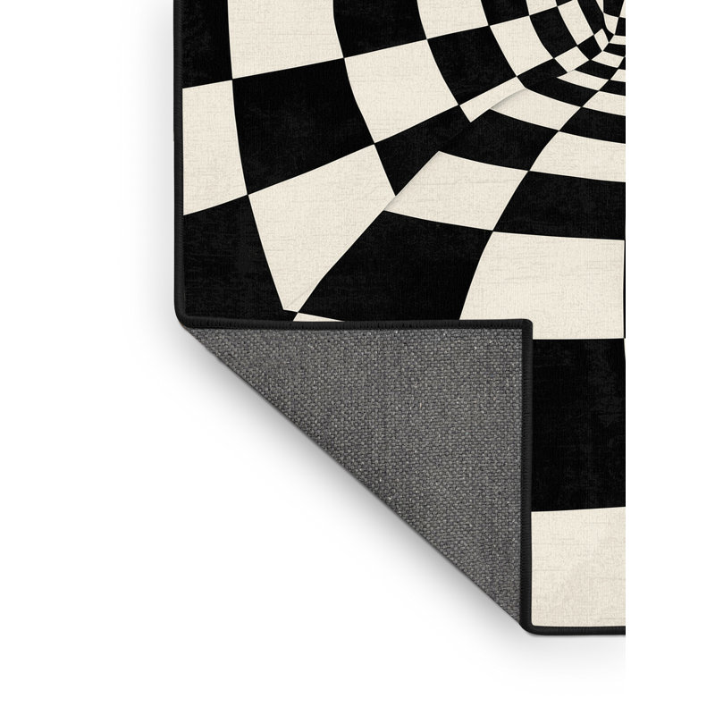 Tapis moelleux moelleux Art Deco, 2 x 4