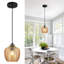 Luminaire suspendu en verre ambre moderne Modern Farmhouse-592173685