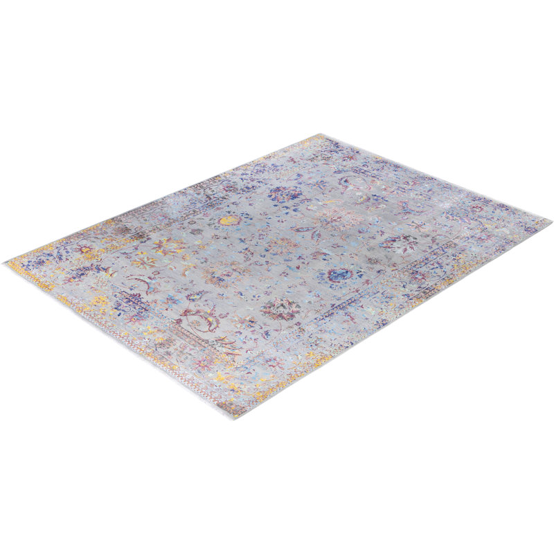 Overdyed One-of-a-Kind 9' 1" X 12' 3" Hand Knotted Area Rug