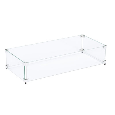 Pare-vent rectangulaire pour foyer 