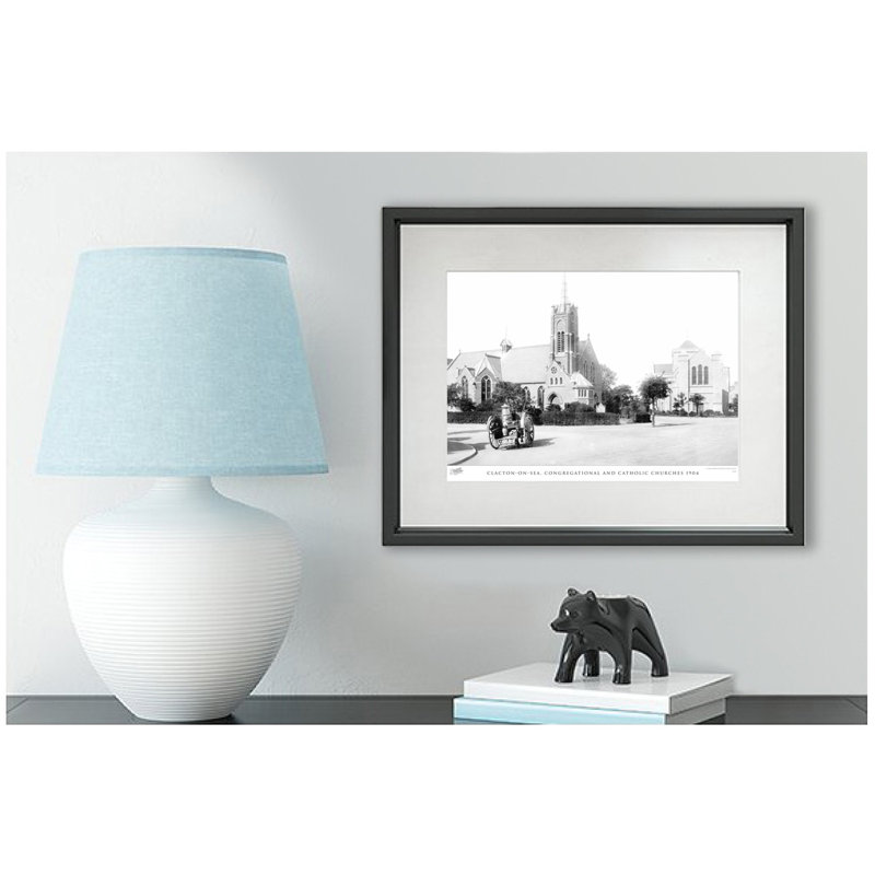 Clacton On Sea, Congregational And Catholic Churches 1904 by Francis Frith - Single Picture Frame Print