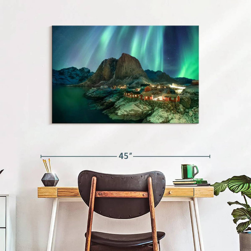 Alvord Hamnoy Aurora Lights, H 26 po x l 39 po