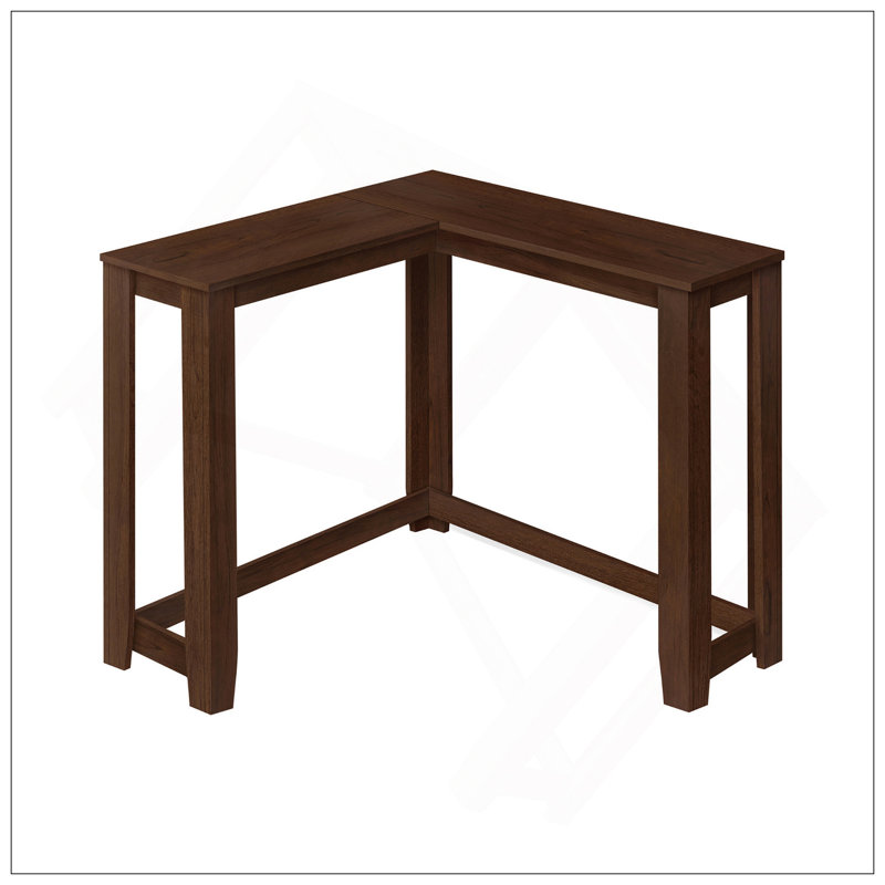 Table d'appoint, console, vestibule, étroit, d'angle, salon, chambre à coucher, stratifié brun, contemporain, moderne