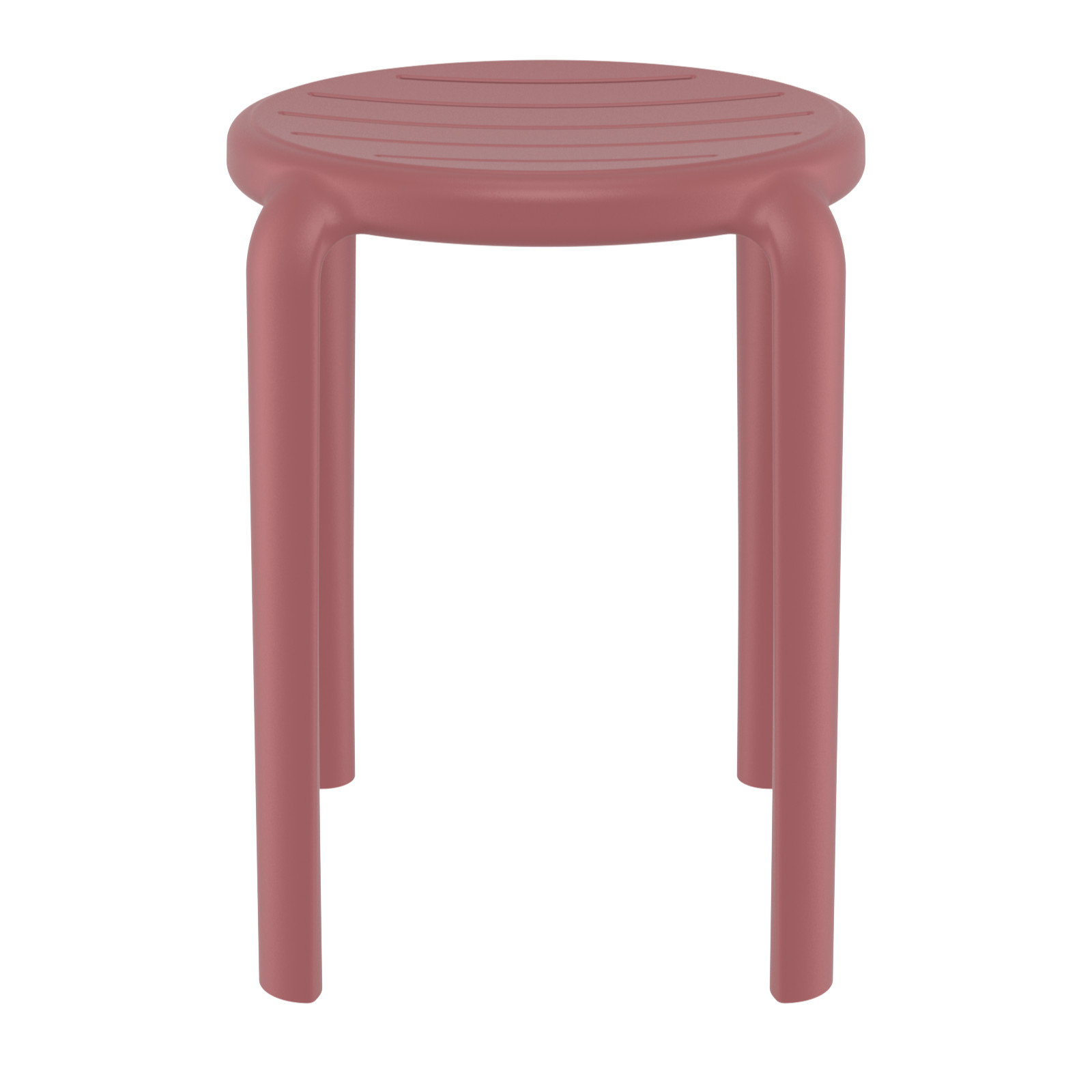 Aragons Stackable Patio Side Chair, Marsala