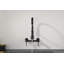 Robinet de cuisine central transitionnel mural mat noir 8 pouces avec douchette extractible-121293567
