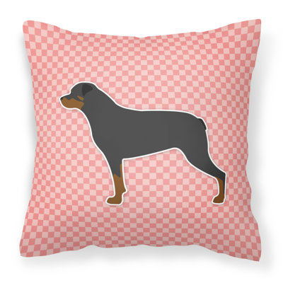 Rottweiler Solid Colour Outdoor Throw Pillow