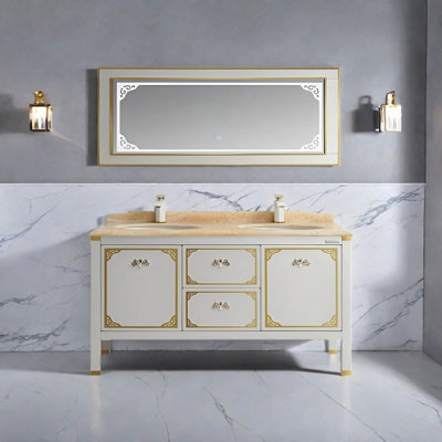 Simple modern stainless steel bathroom cabinet