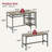 47" Kitchen Table Set with 2 Benches-863056329