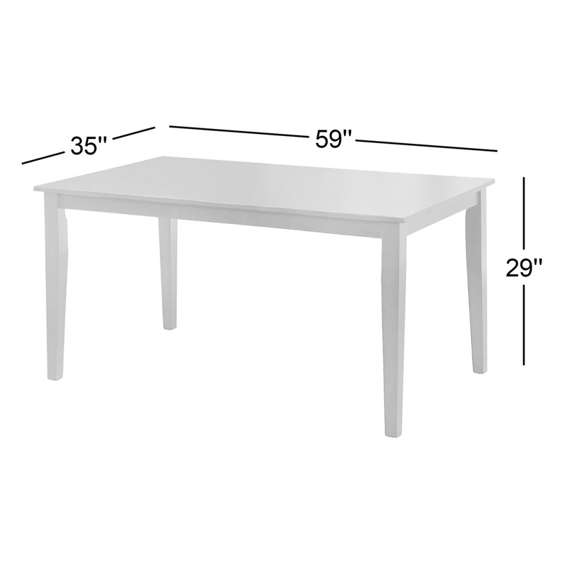 Vivien Solid Wood Base Dining Table, Espresso