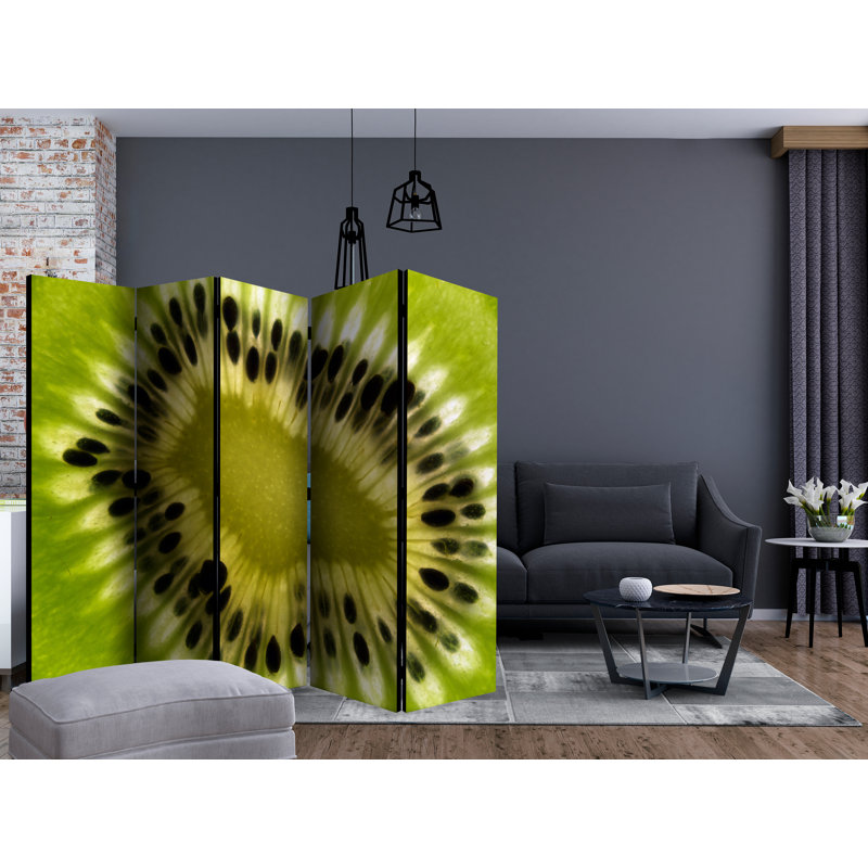 Stalybridge 225cm W x 172cm H 5 - Panel Solid Wood Folding Room Divider