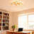 LED Wooden Creative Puzzle-Style Flush Mount Light