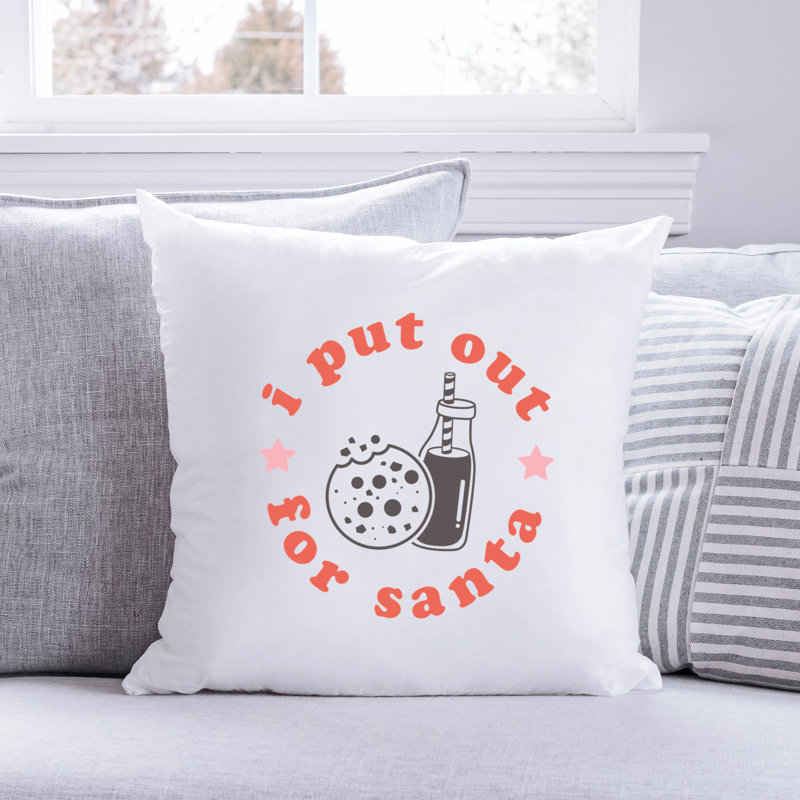 Coussin en polyester ChristmasCuteQuotes-16, 18 po x 18 po