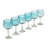 Aqua Wine Glasses Recycled Hand Blown
