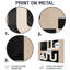 Compositions minimalistes et abstraites dans des tons naturels - décoration murale moderne en métal-1631720437