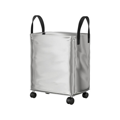 the storage Rolling Storage Bag With Wheels Foldable Large Capacity Laundry Hamper Organizer With Carry Handles Waterproof Fabric Storage Bin For Clothes Blankets Dorm
