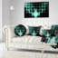 Coussin en raders bat sur écran Abstract