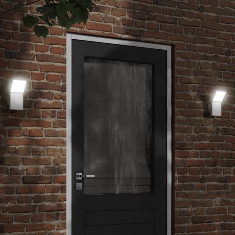 Danthony Plug-in LED Outdoor Wall Lights, White