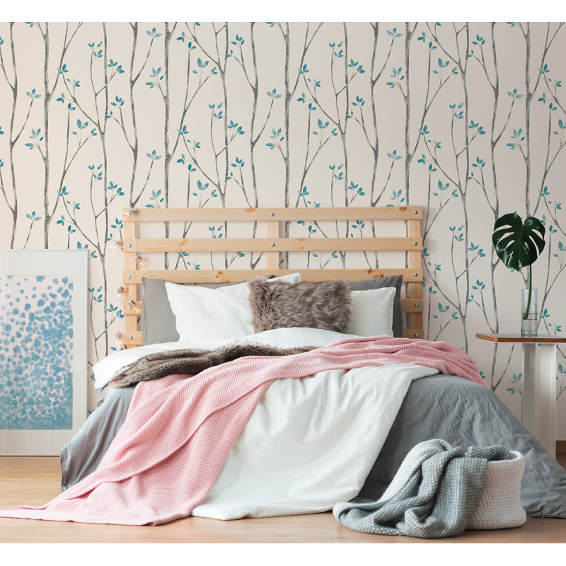 Lavardin 1005m x 52cm Semi-Gloss Wallpaper Roll, Blue