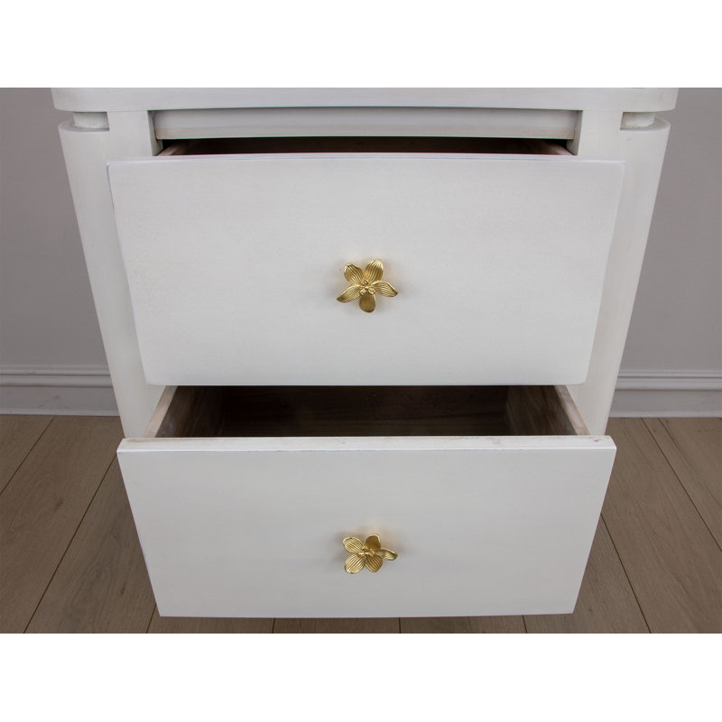 Octavia 2 - Drawer Solid Wood Nightstand