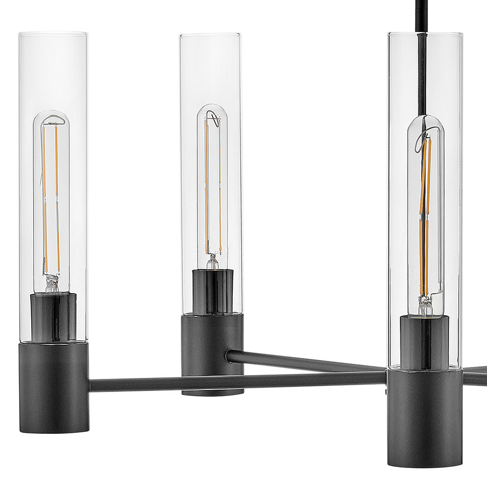 Christelle 5 - Light Dimmable Chandelier, Black