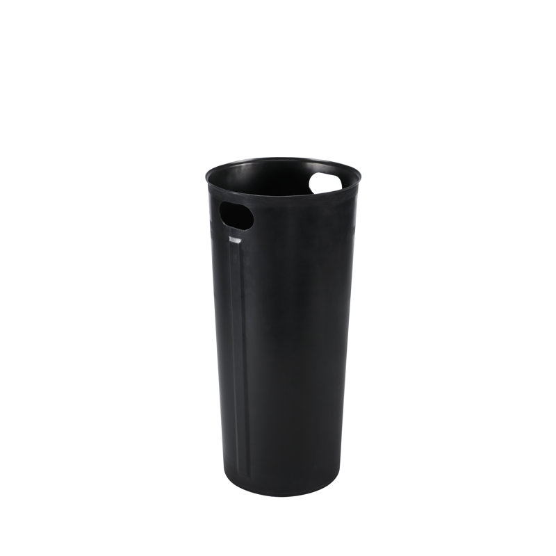 Rigid Plastic Waterproof Round Trash Can Insert Liner with Handles for Indoor Trash Can, 27 Gal