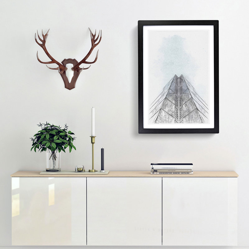 Sketching the Architecture Vol.55 - Picture Frame Drawing Print, Black Framed, 87cm H x 62cm W x 2cm D
