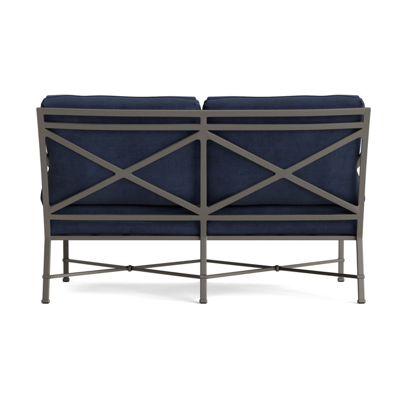 Venetian Outdoor 2 - Seat Loveseat, Mica, Fusion Neptune