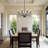 Modern Farmhouse Chandelier With 8-Light Candle Design, Adjustable Height, Dimmable Lighting For Dining Room, Living Room, Bedroom, Entryway-883262537-883262538