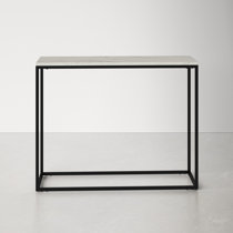 Industrial Minimalist Console Table Staggered Shelves, Multi Level Iron  Glass