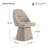 Lomena Swivel Fabric Upholstered Dining Chair-863889446