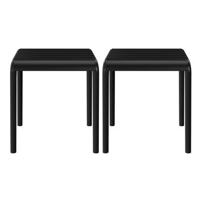 Delron Plastic Square Patio Side Table