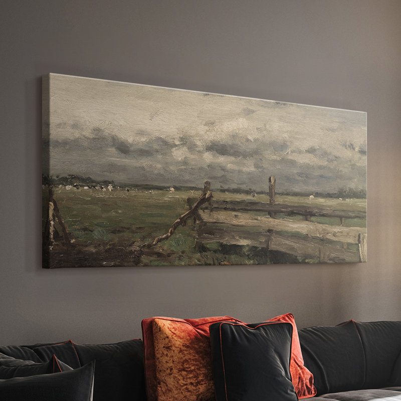 Série paysage -MXCIV- Toile tendue avec châssis - Prêt à accrocher, H 16 po x l 32 po