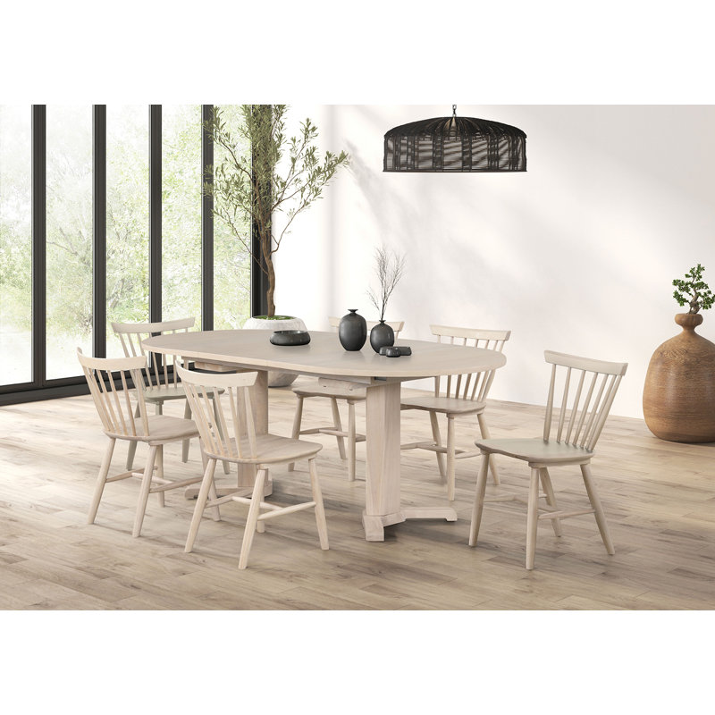 Eufrozina 7-pcs Oval Dining Table Set
