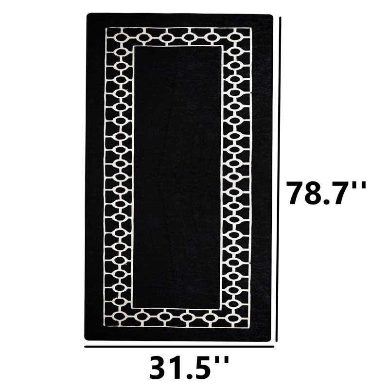 Tapis de couloir Karalena, Tapis de couloir 2 pi 7,5 po x 6 pi 6,7 po