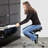 Acree Ergonomic Kneeling Office Chair with Handles in Fabric