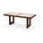 Versatilis Rectangular Marble Top with Solid Wood Base Dining Table