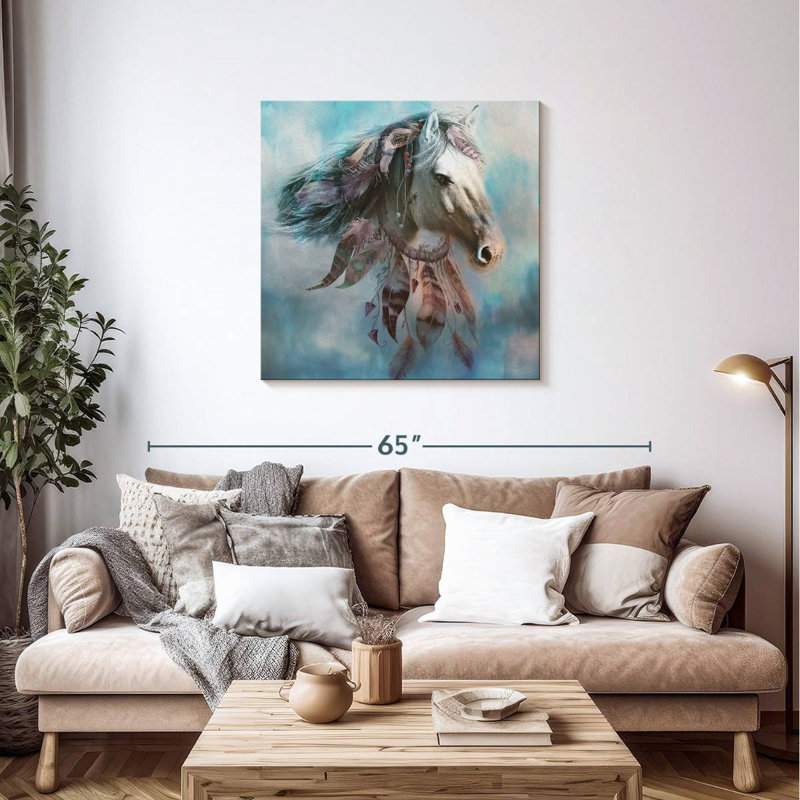 Brampt Native Dream Horse, 36" H x 36" W