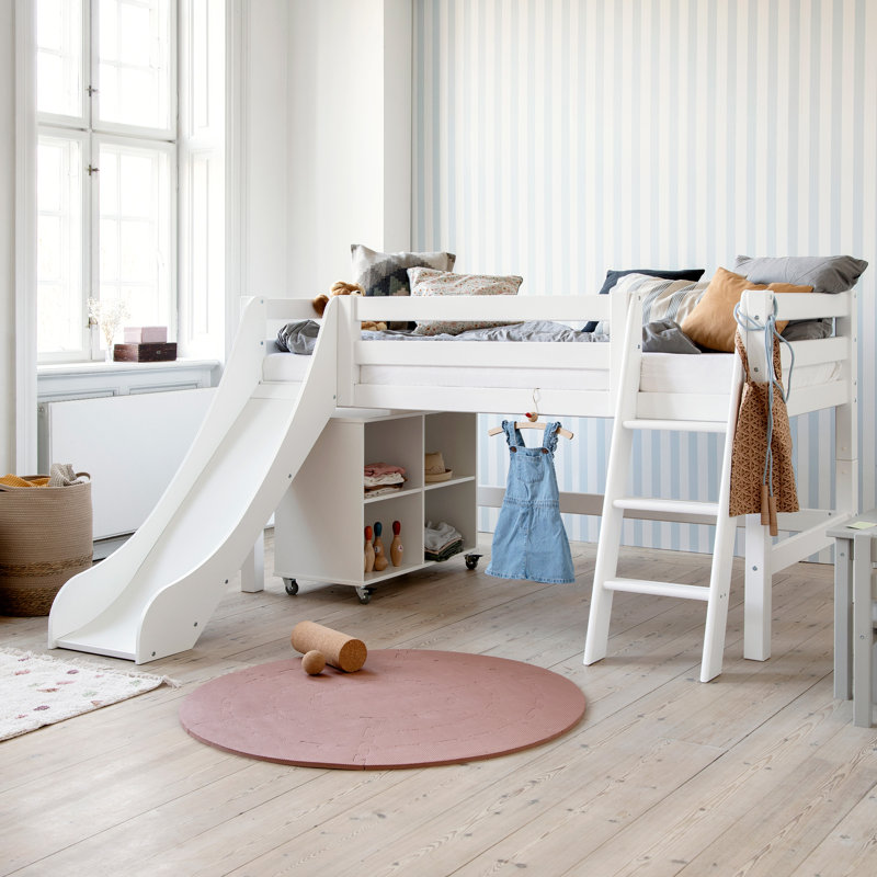 Mid Sleeper Loft Bed Bed by Hoppekids, White