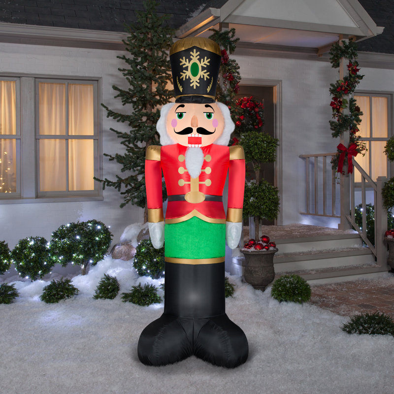 Airblown-Mixed Media-Luxe Nutcracker Inflatable, Black Hat
