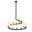 Lustre cylindrique à 17 lumières Salim