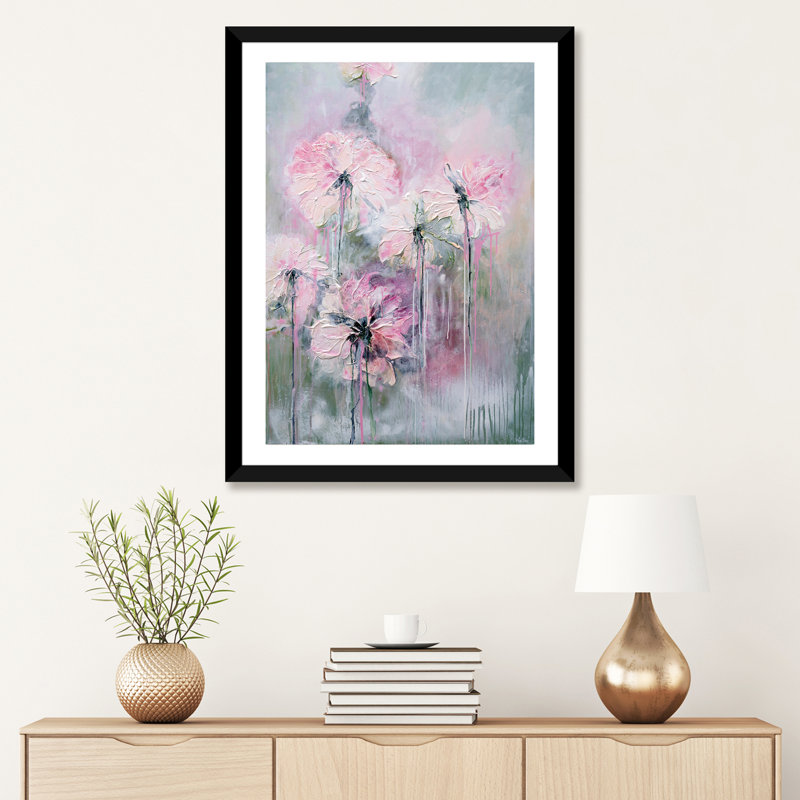 «Gentle Summer Rain», reproduction d'art, Papier noir, H 32 po x l 24 po x P 1 po
