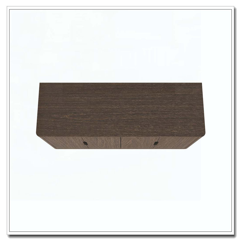 Armoire 4 portes avec rangement, Noyer