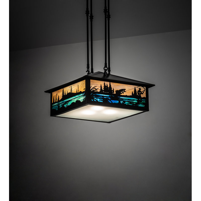 Fly Fishing Creek 3 - Light Pendant