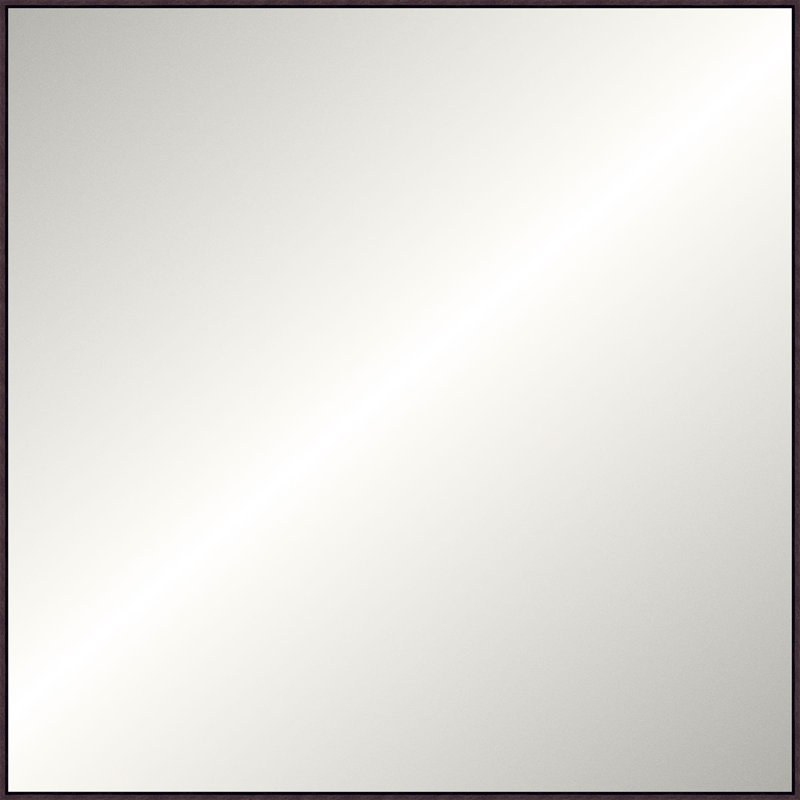 Solid Wood Mirror, Square, Espresso, 49.25" x 49.25"