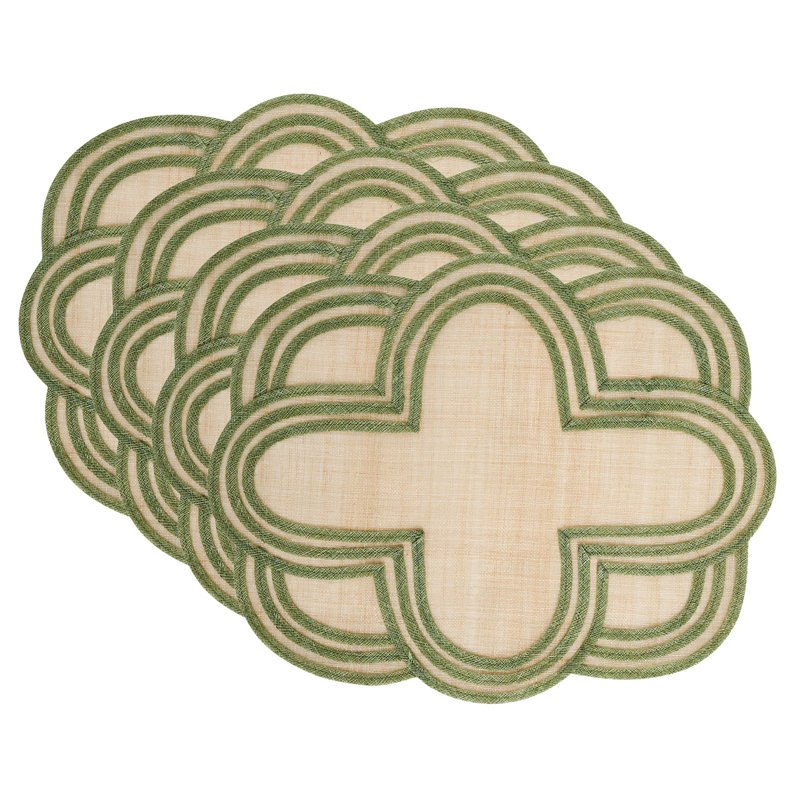 Scallop Stripe Placemat, Sunshine